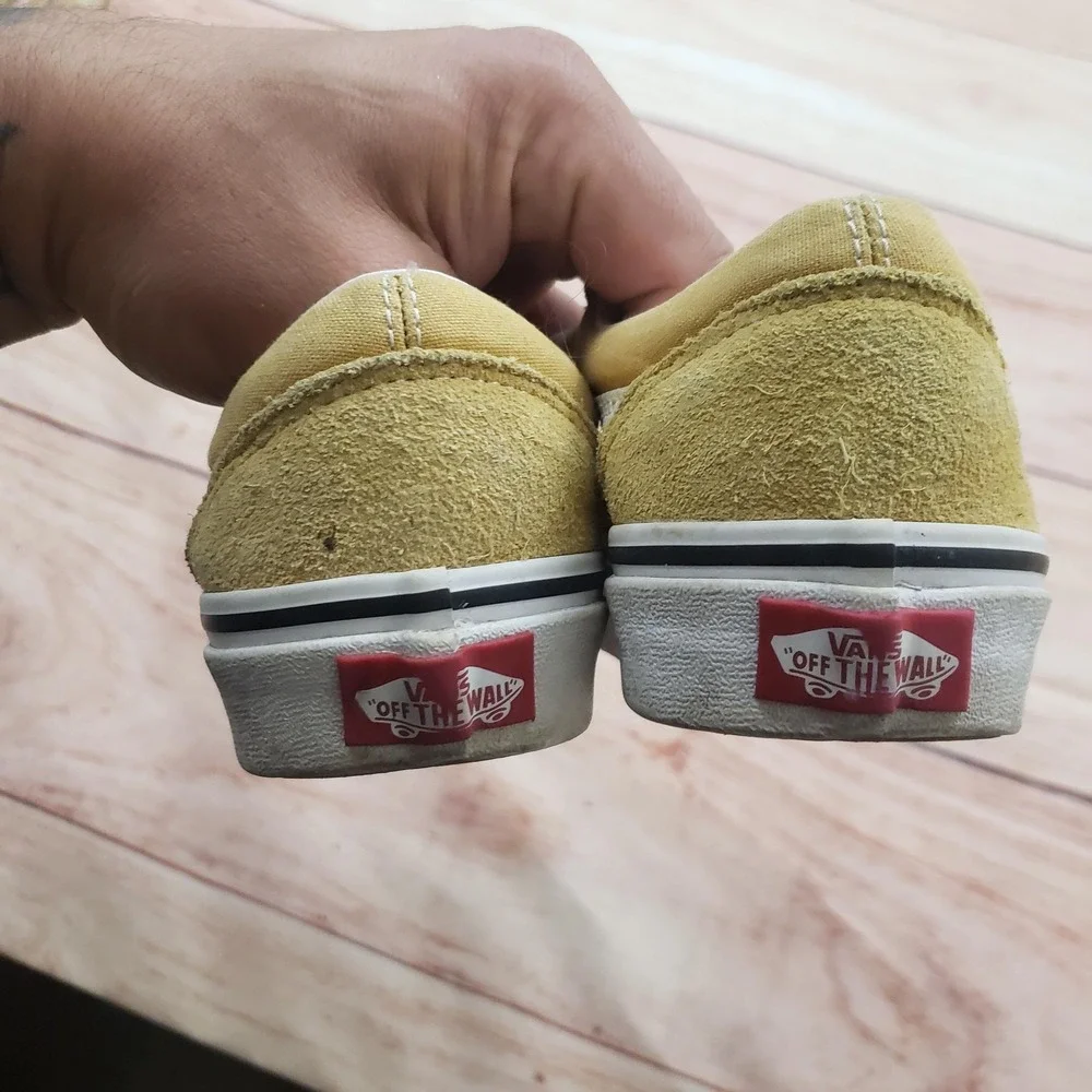Vans Shoes Womens Size‎ 5 Yellow Old Skool Skate Sneakers Low Top Canvas Suede